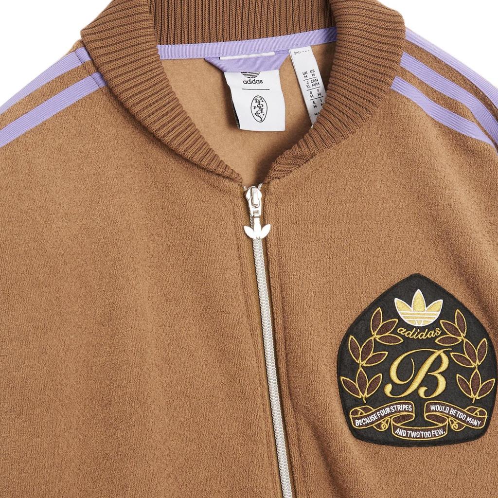 Adidas Спортивный топ из букле X Blondey Earth/Magic Сиреневый Верхняя одежда унисекс Коричневый IK9615