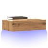 VidaXL TV Stand with LED Lights Artisan Oak 60x35x15.5 Cm, TV Bench, Hi-Fi Cabinet, Entertainment Center, Sideboard 856345