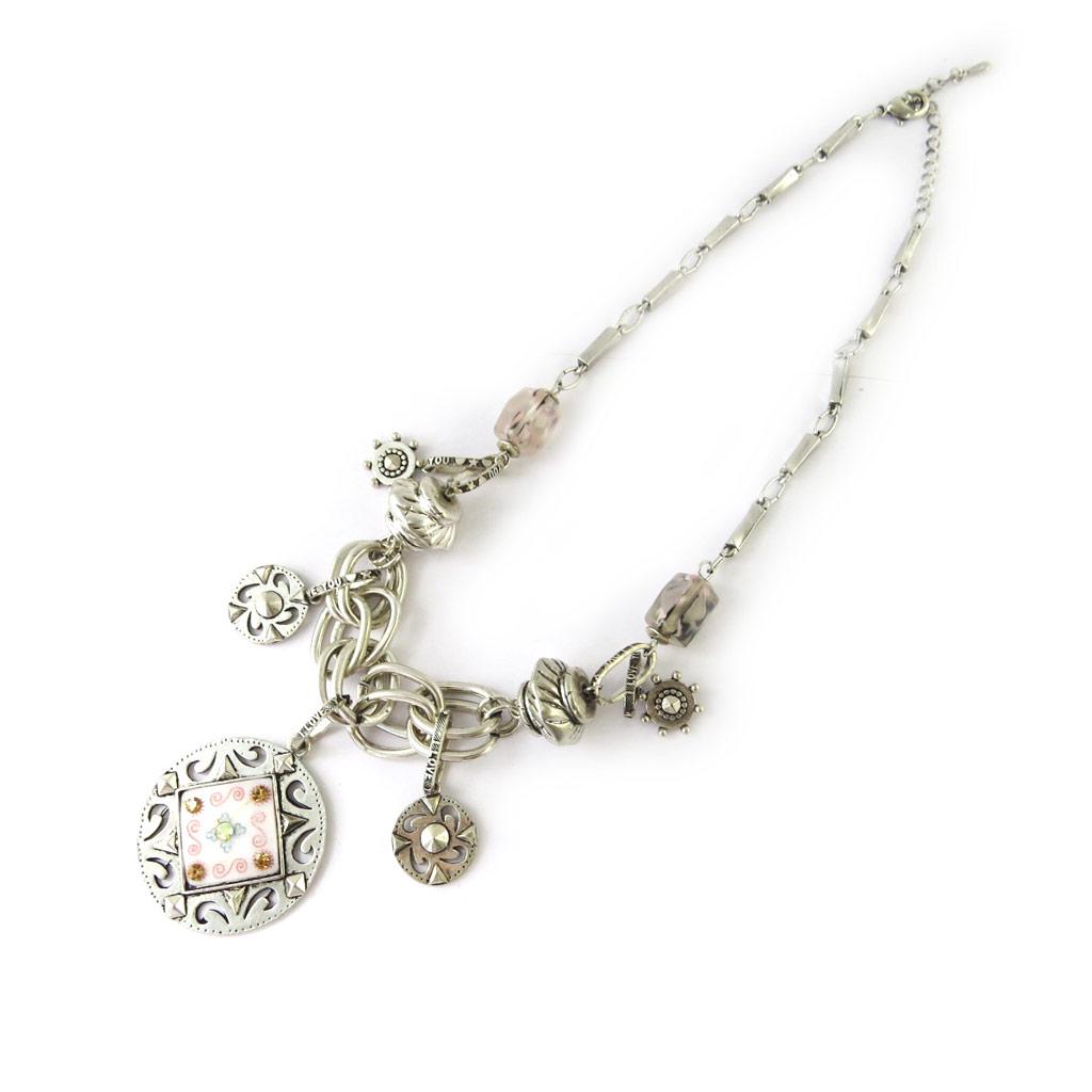 Les Trésors De Lily [E5762] — Дизайнерское колье «Воспоминания о прошлом» Белый Красный