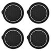 4Pcs Car Cup Holder Coaster Bling Rhinestone Anti-Slip Waterproof Heat Resistant Water Bottle Pad Mat SUV Truck Car Styling Inte