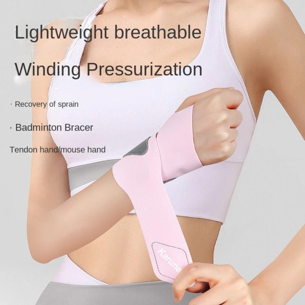 Spandex Sport Wrist Guard with Fastener Tape Wrist Support Brace Wristband Badminton Basketball