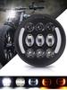 Chelhead 5.75" LED Headlight Harley Yellow/White Switch with Ring Black Dyna Wide Glide FXDWG Sportster 1200 Low XL ..