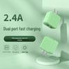 Сертифицированное 3C Двухпортовое USB-устройство быстрой зарядки 5В2А