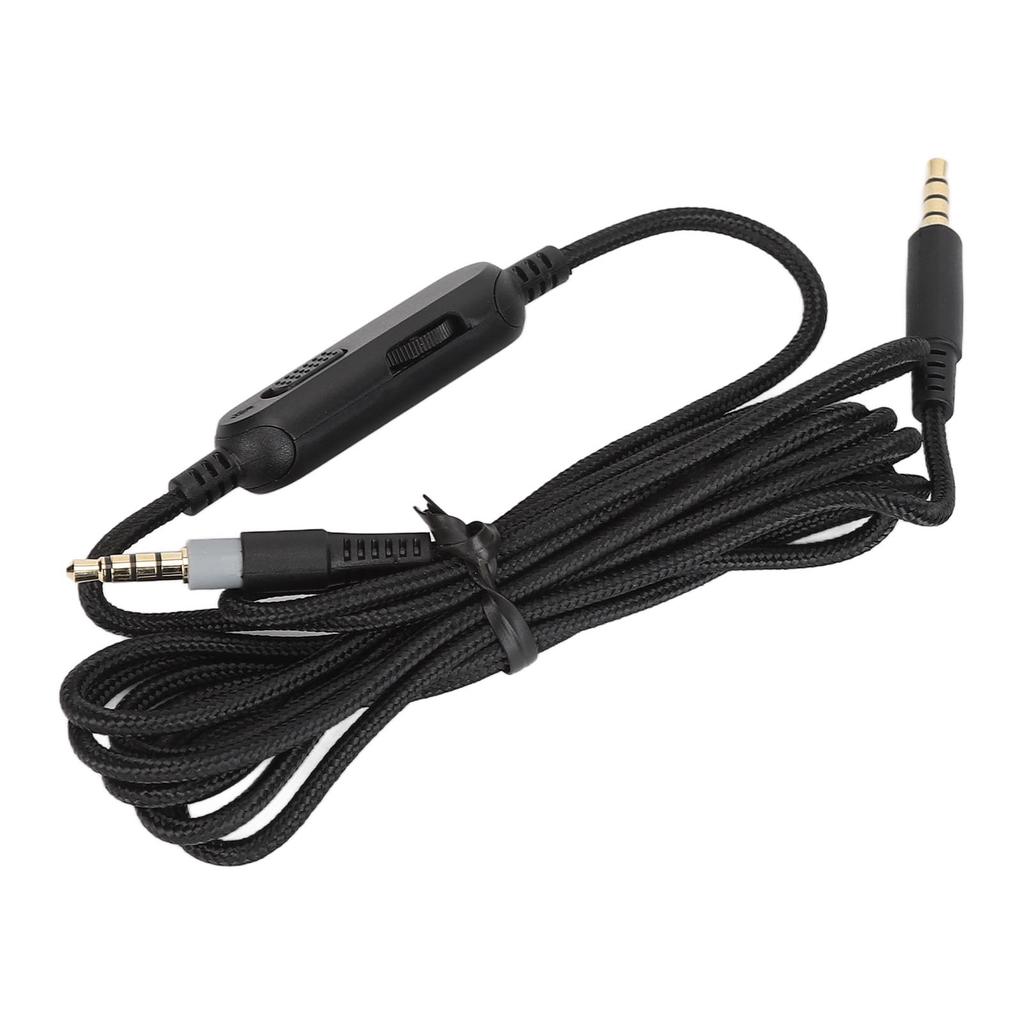 Кабель для наушников, штекер 3,5 мм, сменный шнур для гарнитуры с регулятором громкости и микрофоном для HyperX Cloud Mix для G633 G933