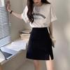 2024 Spring Women's High Waist Slim A-Line Skirt with Fashionable Hip Design and Casual Slit