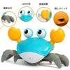 Kids Crawling Crab Toy with Electronic Light Up Crawling Automatically Avoids Moving Toy for Boys and Girls Music, Toy, Obstacles, Kids,