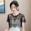 Women Scarf Lace Lace Shawl White Black Blouse Shoulders Scarf Fake Collar Cape Spring Autumn