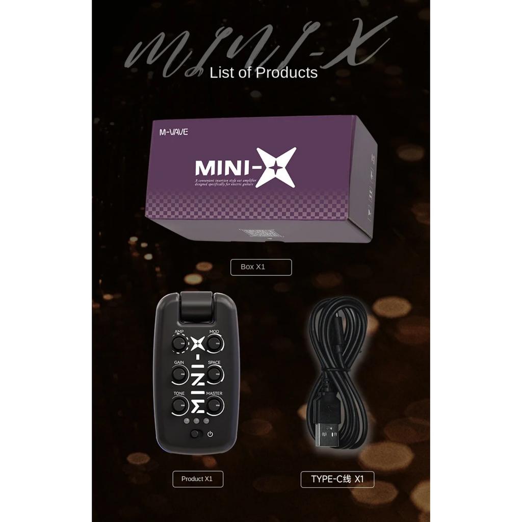 MINI-X Pro Studio Headphone Amp | 9 Guitar/Bass Amp Sims W/ 100hrs Playback | USB-C Recharge & Hi-Res Certified