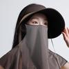 Летняя уличная шляпа от солнца для женщин, повседневная шляпа с широкими полями, портативная шляпа-рыбака со съемной солнцезащитной накидкой