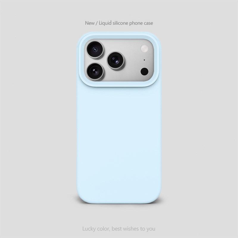 Роскошный Чехол из Жидкого Силикона MagSafe Для iPhone 17 Air 16 15 14 13 Pro Max Однотонный Защитный Мягкий Задний Чехол