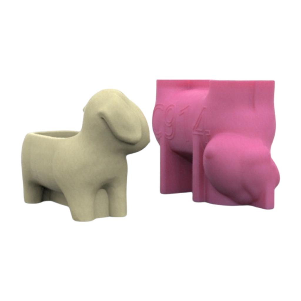 Формы для суккулентных растений Формы для ваз Формы для цветочных горшков в форме собаки-таксы Формы для эпоксидной смолы Формы для держателей ручек