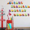 Cartoon Home Decor Wall Sticker 26 Letters Alphabet Wall Stickers Kids Rooms Children Sticker Room Decor Household Accessories