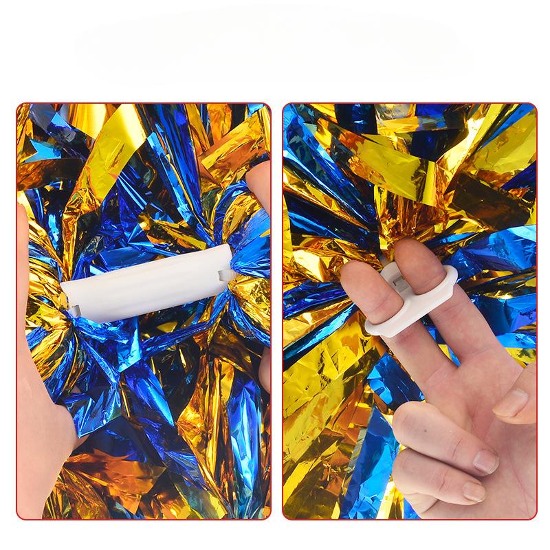 Женские разноцветные помпоны для черлидинга, шарики для черлидинга, черные и синие, золотые, серебряные, красные, зеленые, танцевальные аксессуары для черлидинга