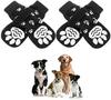 4PCS Adjustable Anti-Slip Dog Socks Pet Non-Slip Paw Protection with Paw Pattern for Puppy Dog Indoor Control Wear On Floor