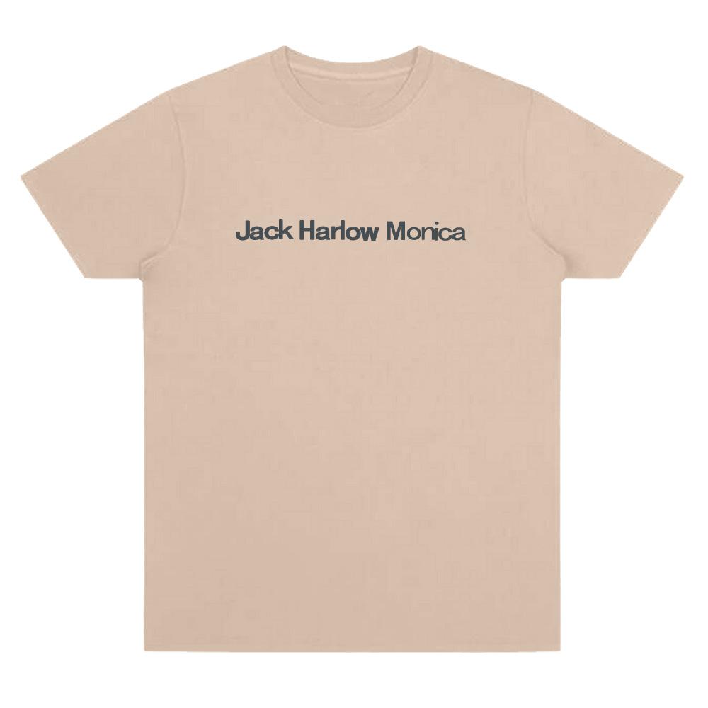 Jack Harlow Monica Logo TShirt Women Unisex Casual High Quality Cotton Tees Summer Oneck Short Sleeve Clothes Oversize Trendy Top