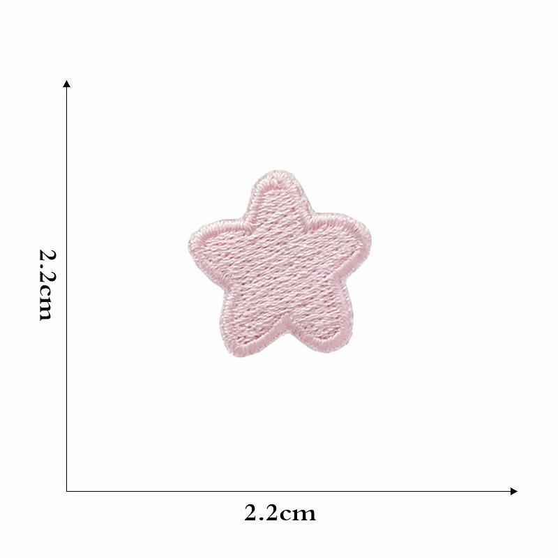 Вышитая нашивка в виде мультяшной радужной звезды для детской одежды