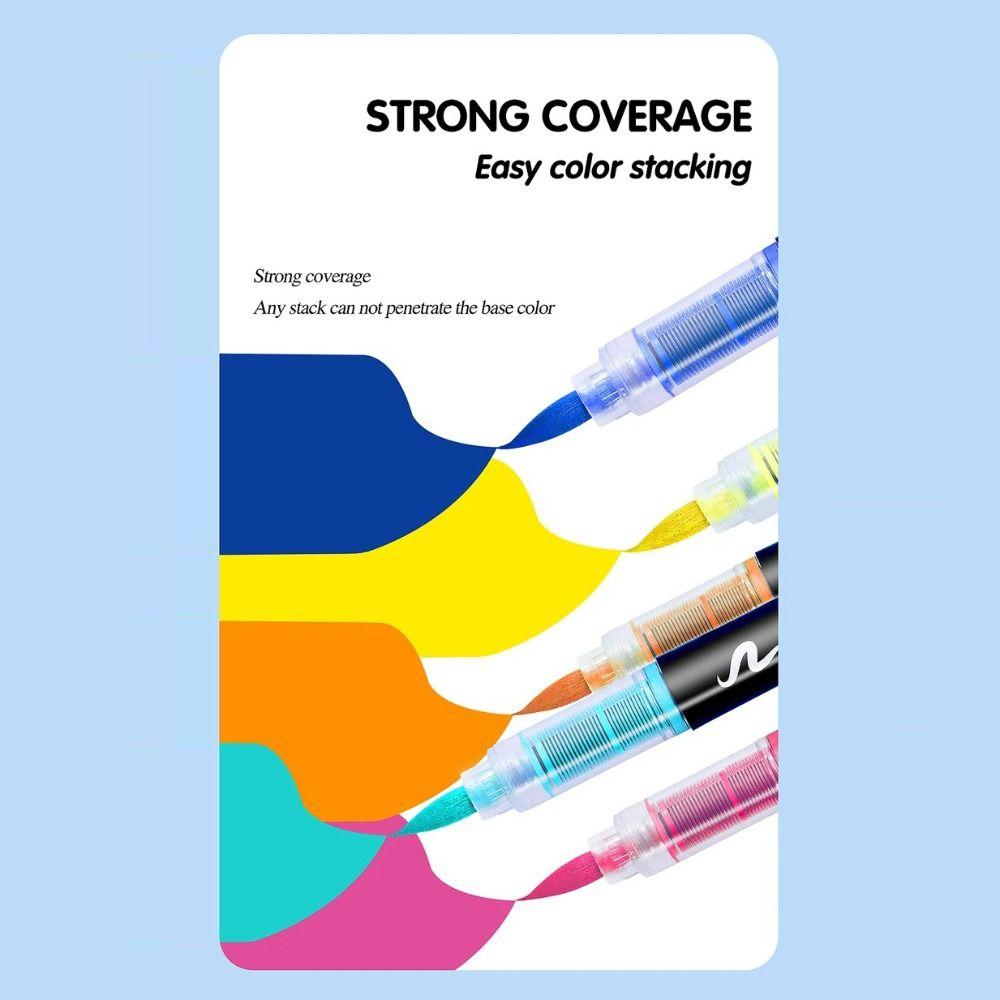 DIY Crafts Acrylic Paint Pens 12/24/36/48/60/72/100/120 Colors Rock Painting Pens  Wood Canvas