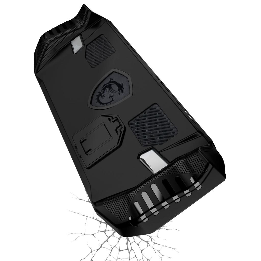 Чехол для игровой консоли MSI Claw A8 BZ2EM с подставкой, противоскользящими рукоятками, мягкий защитный чехол для ручного игрового хоста из ТПУ
