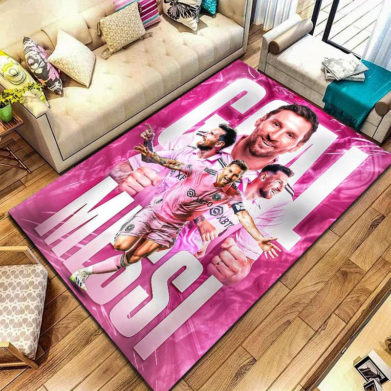 Lionel Messi Carpet Rug for Living Room Bedroom Home Sofa Decoration,Kids play Non-slip Floor Mat