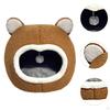 Кровать для кошек для домашних кошек Спящая с подвесной игрушкой Дышащий домик-укрытие Полу