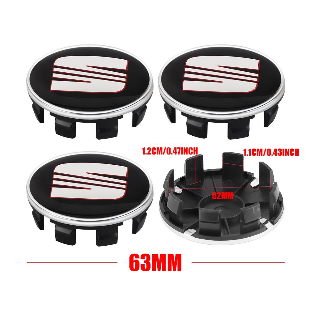 rldf3 4Pcs 55/56/63mm Car Wheel Tire Center Emblem Cover Hub Caps Sticker for seat cupra Ateca Leon 6f 6j FR Mk2 Mk3 5f 1p lbiza Exeo