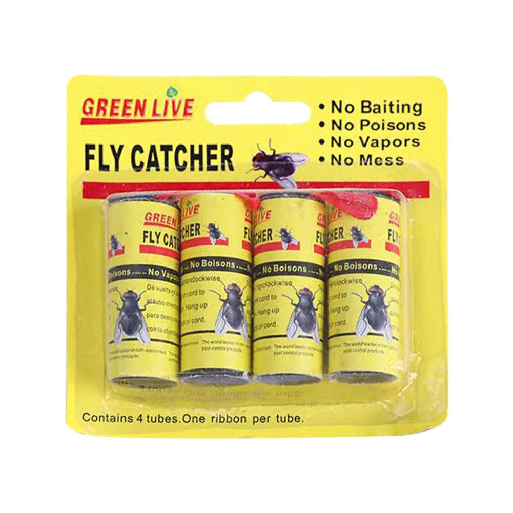 Полоски для мух, прочная клейкая липкая ловушка для фруктовых мух для домашней кухни (желтый)