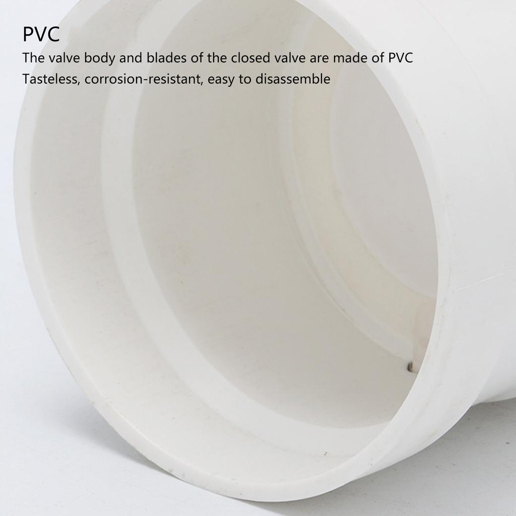 Portable Sturdy ABS Pipe Ventilation Control Valves Easy Installion and Disassemble 4MM Wall Household Accessory