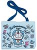 Skater ODKP2 Travel Pocket Pouch with Shoulder Doraemon Plush 11cm H x 14cm W x 3cm D Strap, 2-Way, Toy, Sanrio,