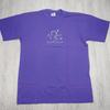 Y2K Dead Stock Boxy Koala Australia Embroidered T-Shirt Purple Size Large