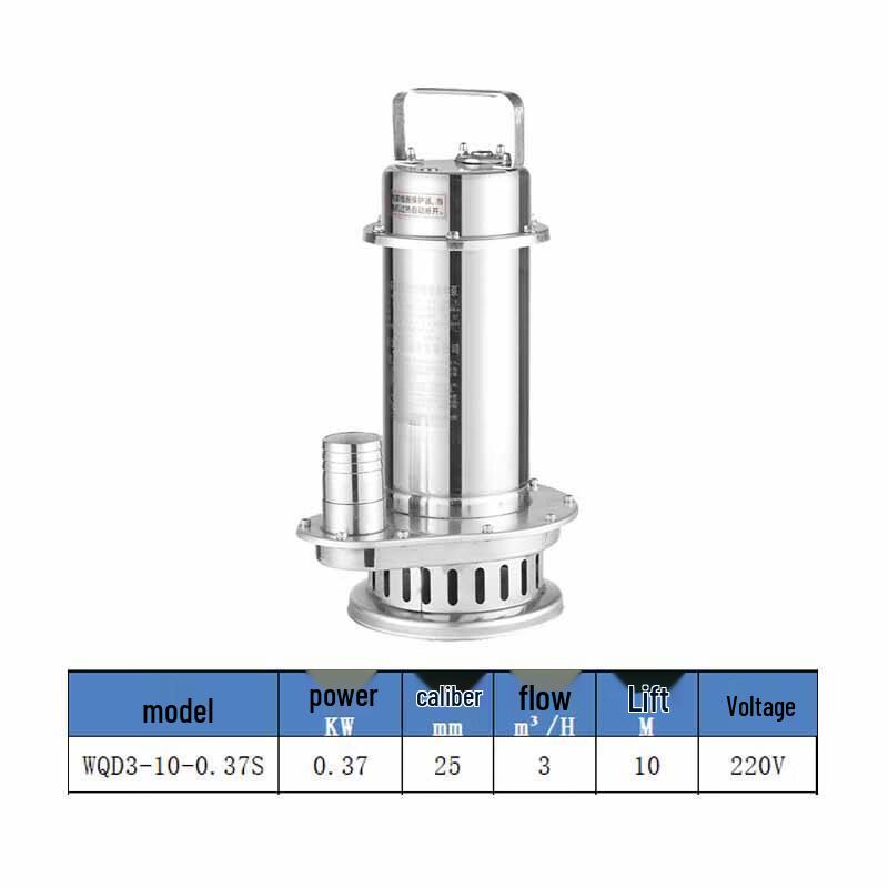 Yuxiang 304 Stainless Steel Commercial Submersible Sewage Pump