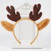 Christmas Antler Hairband Elastic Anti-slip Plush Fit for All Ages Christmas Hair Accessories Holiday Party Decorations Costume Festive Reindeer