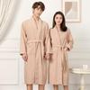 Unisex Cotton Bathrobe: Absorbent Towel Material for Home, Hotel, Spa & Sauna
