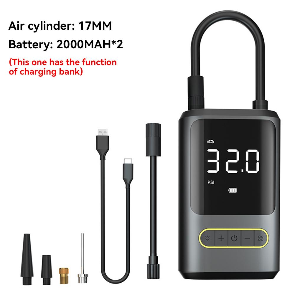 Portable Air Compressor, 150PSI Cordless Car Tire Inflator Pump 4000mAh Rechargeable Air Pump with Auto Shutoff, 4 Inflation Modes, LCD Screen