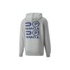 Puma Толстовка с капюшоном и графическим принтом, унисекс, серая 536753-04