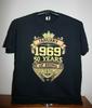 JANUARY 1969- 50 YEARS OF BEING AWESOME T-Shirt Large, Black