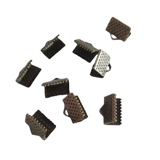 20 шт. ленточные зажимы, обжимные концы, соединитель под залог для браслета «сделай сам»