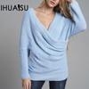 Women's Autumn/Winter Solid Colour Commuter Knit Sweater