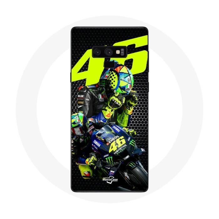 Coque pour Samsung Galaxy Note 9 Valentino Rossi motoGP 46 Pilote de vitesse