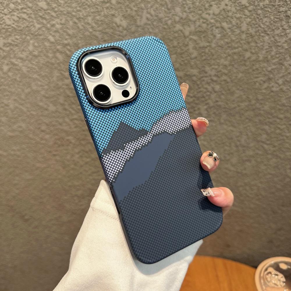 Броня из углеродного волокна и ПК для чехла Magsafe для iPhone 17 Air 16 15 14 Plus 13 12 Pro Max 11 Магнитная беспроводная зарядка Чехол