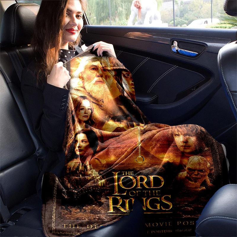 Lord of the Rings: Epic Fantasy Adventure Posters CollectionPrint Blanket, Soft Blanket For Sofa Office Bed And Travelling Daughter Birthday