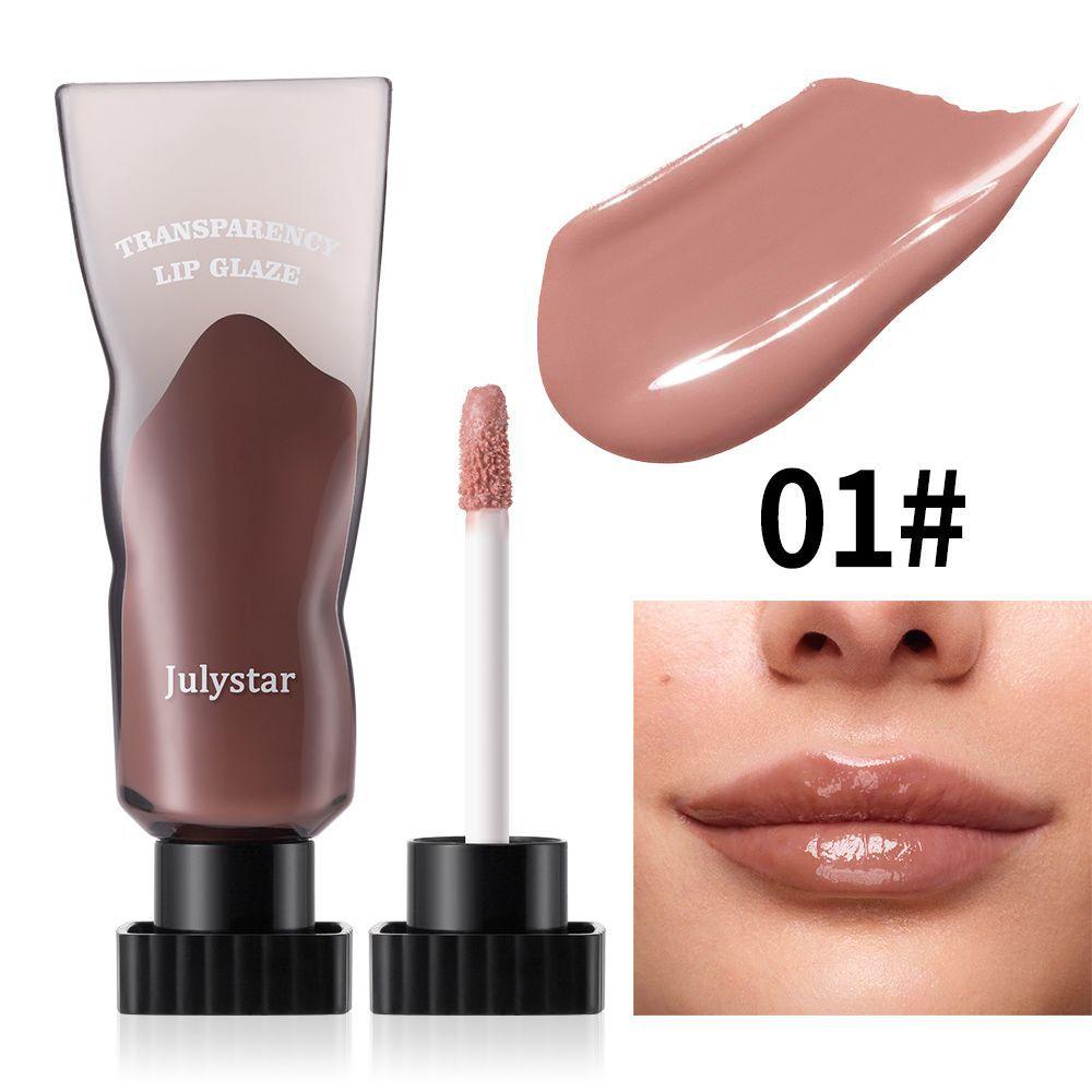 JULYSTAR Mirror Lipstick Lip Glaze Makeup Waterproof Non Stick Cup Tint Lasting Moisturizing Resistant Silky Lip Gloss