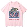 SZA Camp Ctrl 2018 футболка с рисунком модный стиль хип-хоп свободные футболки с коротким рукавом хлопковая повседневная женская футболка унисекс уличная одежда