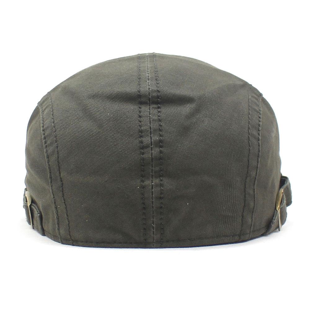 Новая мужская хлопковая шляпа, однотонный берет с загнутыми полями, шляпа с утиным язычком, летняя шляпа от солнца