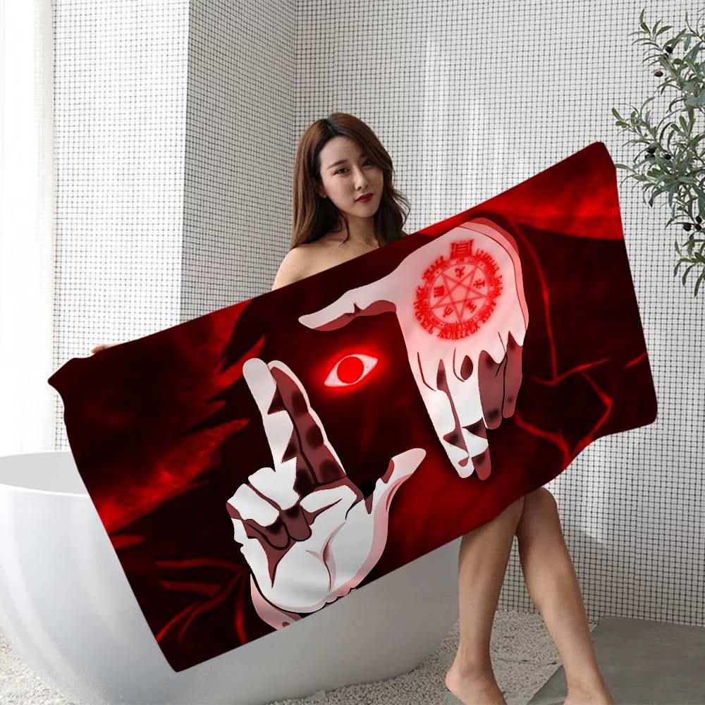 Хоррор Аниме H-Hellsing Микрофибровое Одеяло Быстросохнущие Пляжные Полотенца Большой Размер Печать Супер Впитывающее Полотенце-Одеяло для Бассейна