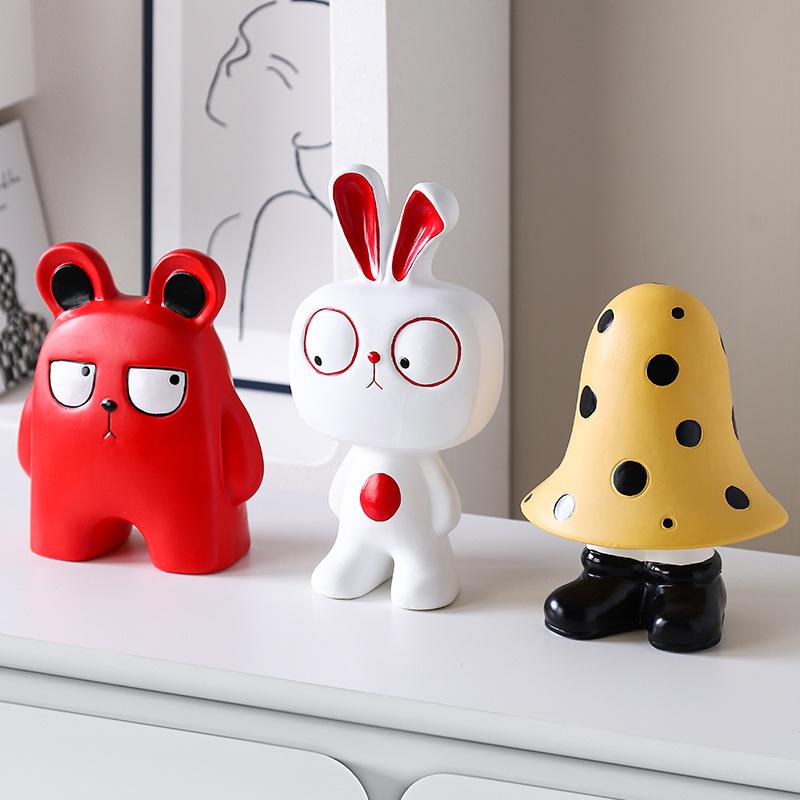 Quirky decorative ornaments for the living room, TV cabinet, wine cabinet, entryway, niche decorations for a new home, fun tabletop crafts