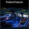 Oprah 1M/2M/3M/5M Car Interior Decorative Lamps Cold Light Decorative Dashboard Console Fiber Optic Auto LED Ambient Lights USB