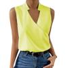 Summer Pullover V-neck Sleeveless Chiffon Shirts Casual Business Women's Blouses & Shirts