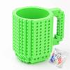 Креативная кружка-головоломка для напитков и детского творчества в виде конструктора из строительных блоков