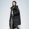 Down Padded Jacket Padded Jacket Women's Hooded Thickened Loose Large Size Medium and Long Knee Bread Jacket Tide