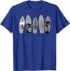 Surfing Surfboard Vintage Classic Retro Surfboarder Surfer T-Shirt Four Seasons Graphic T Shirts Hombre Aesthetic Cotton Casual Unisex